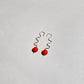 Ripple earring poppy