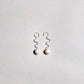 Ripple earring marble