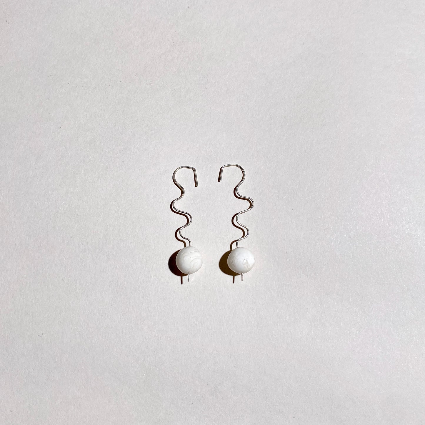 Ripple earring marble