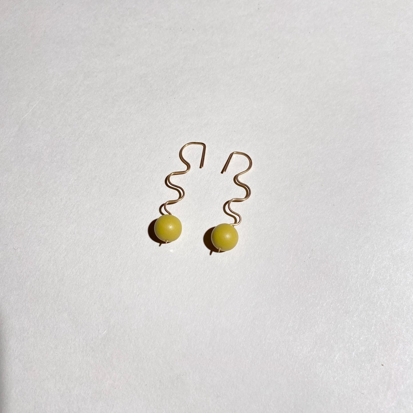 Ripple earring saffron