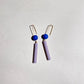 Amelia Earrings Blue and Lilac